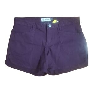 Flylow Apparel Womens Comfortable Durable Shorts Dark Purple Maroon Size S